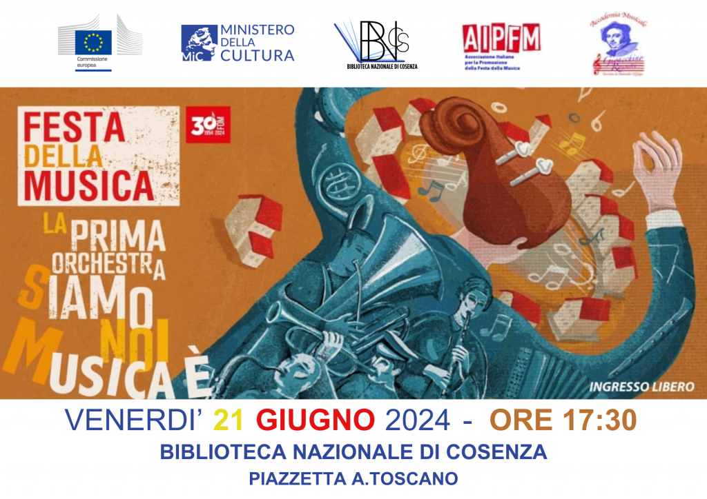 Biblioteca Nazionale di Cosenza – Festa della Musica 2024.