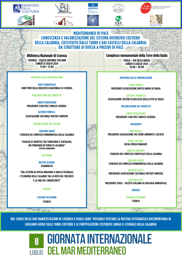 Biblioteca Nazionale di Cosenza – Giornata internazionale del Mar Mediterraneo.